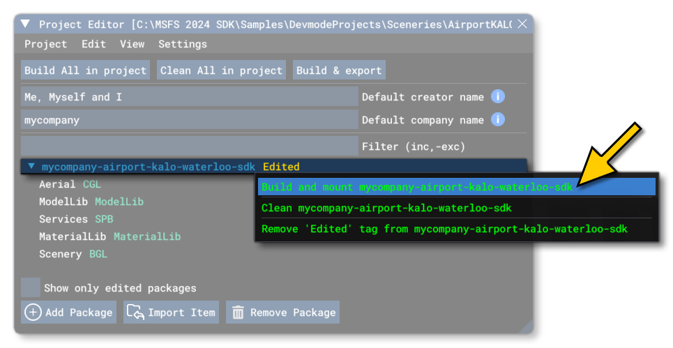Building The Airport Sample Project