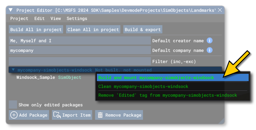 Building The Windsock Package