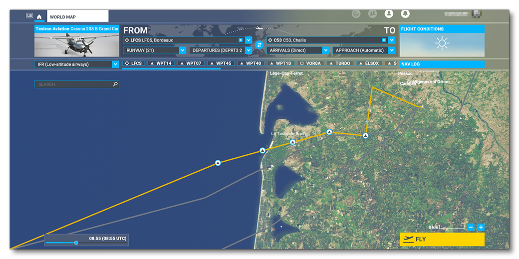 New Routes From LFCS In The World Map