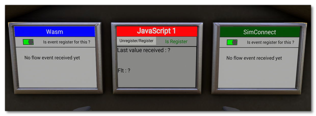The Flow Aircraft Gauges On Flight Start