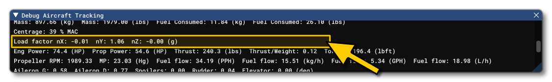 The Load Factor Values In The Debug Windows
