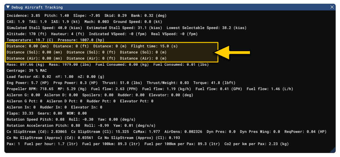 Tracking Distance Values In The Debug Window