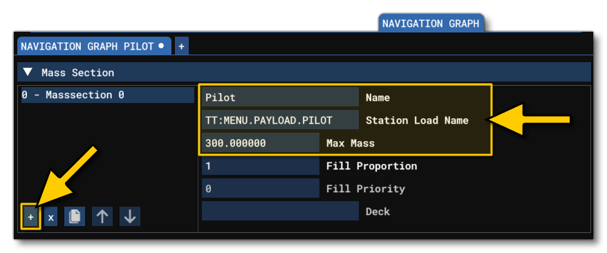 Adding A Mass Section To The Navigation Graph File