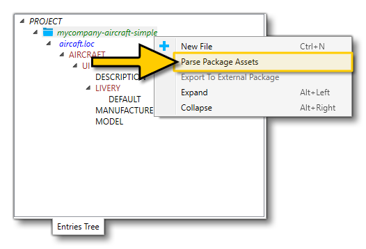 The Parse Package Assets Option