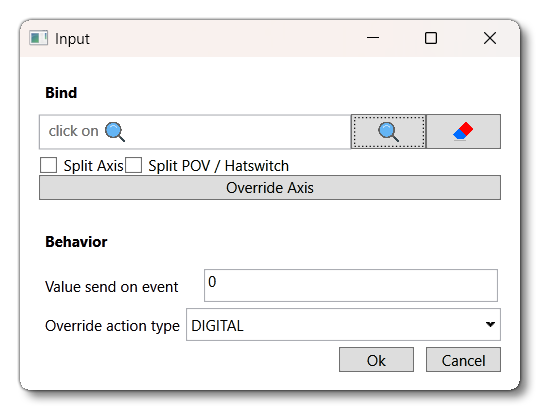 The Edit Input Window