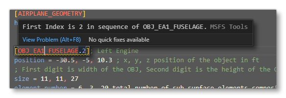 Example Of An Indexing Error Message