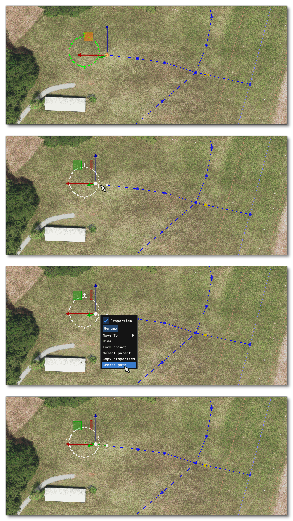 Connecting A Parking Spot To A Taxiway