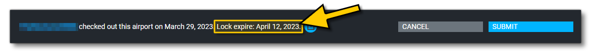 The Lock Expiry Time For An Airport