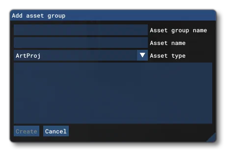 Adding An Asset Group To A Package