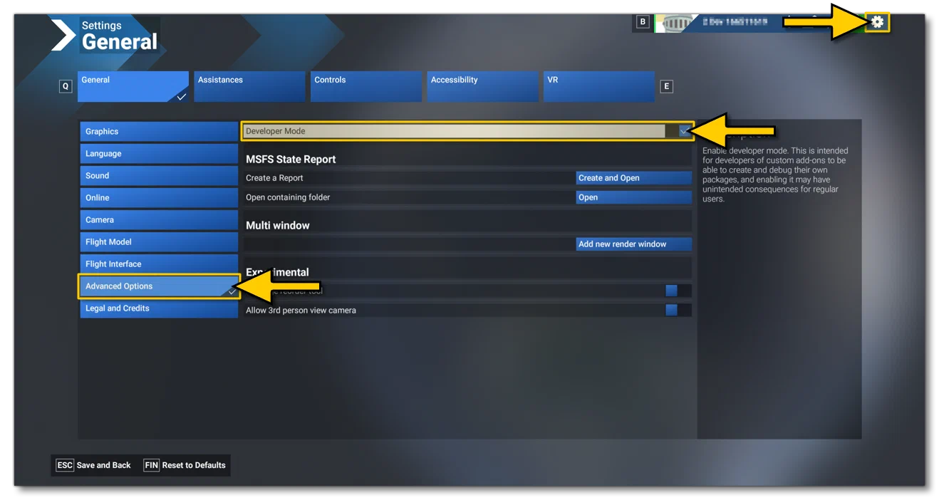 Enabling Dev Mode