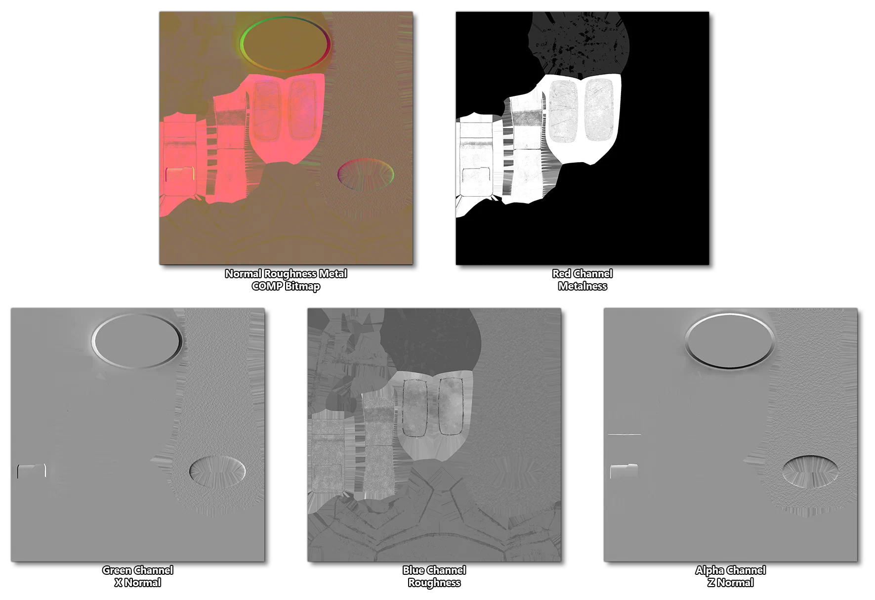 Example NRM Bitmap With Separated Channels