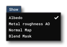 The Material Inspector Show Menu