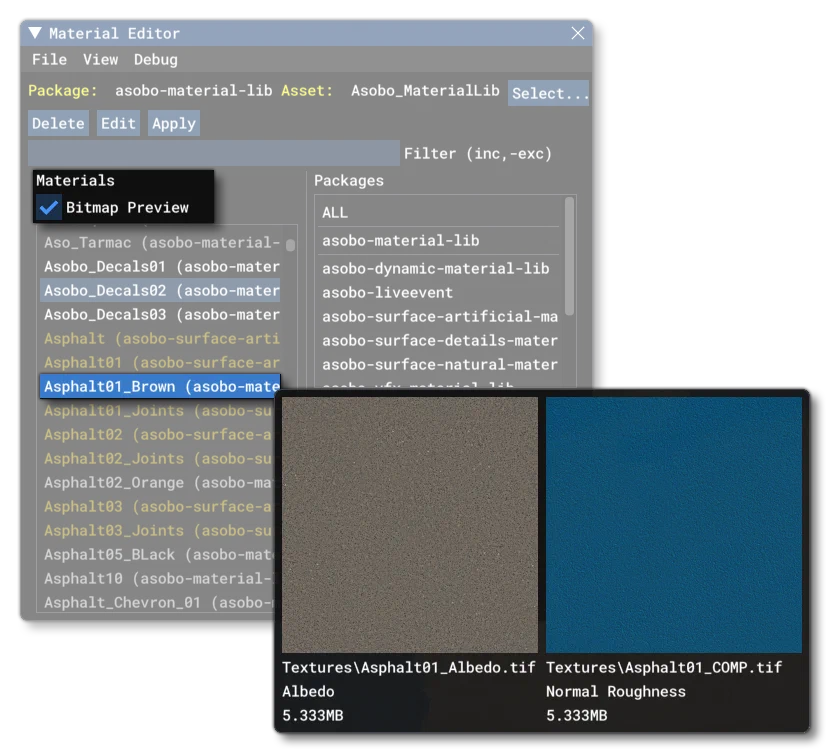 The Bitmap Preview Option In The Material Editor