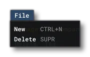 The Material Editor File Menu