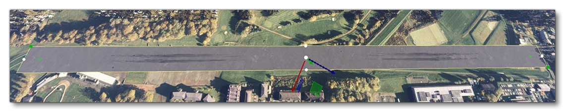 An Airport Runway Using The Default Material