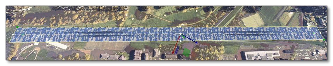 An Airport Runway Using A Custom Material