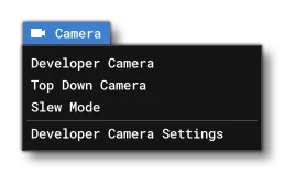 The Developer Mode Camera Menu