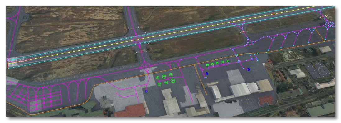 The Basic Debug Draw For An Airport