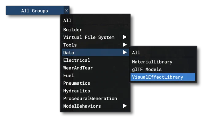 The Different Group Filter Options
