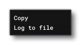 RMB Menu For The Console Output