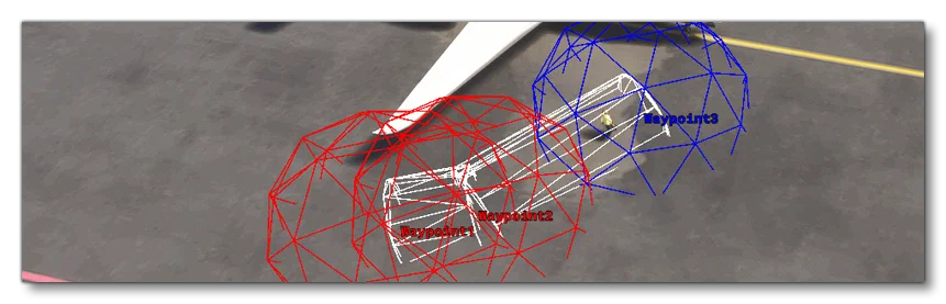 The Debug AI Overlay Paths In The Simulation