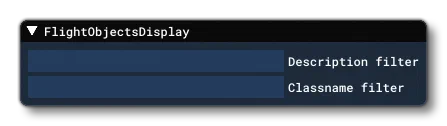 Flight Object Debug Main Window