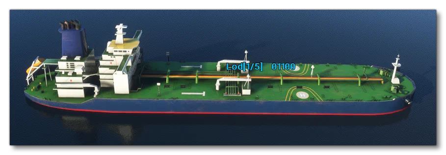 The Loaded LOD Overlay In The Simulation