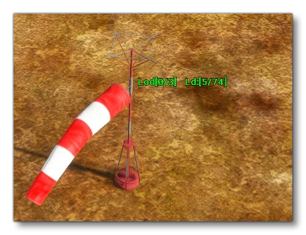 The LOD Limit Draw Count Displayed In The Simulation