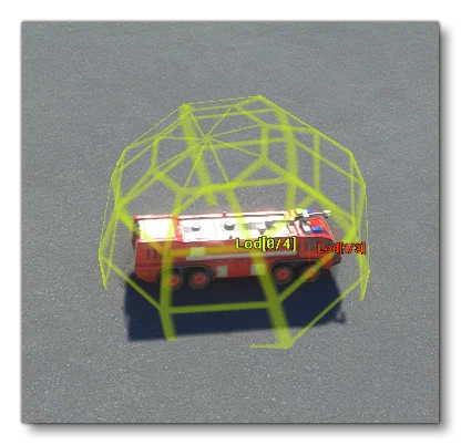 An Example Of A Bounding Sphere In The Simulation