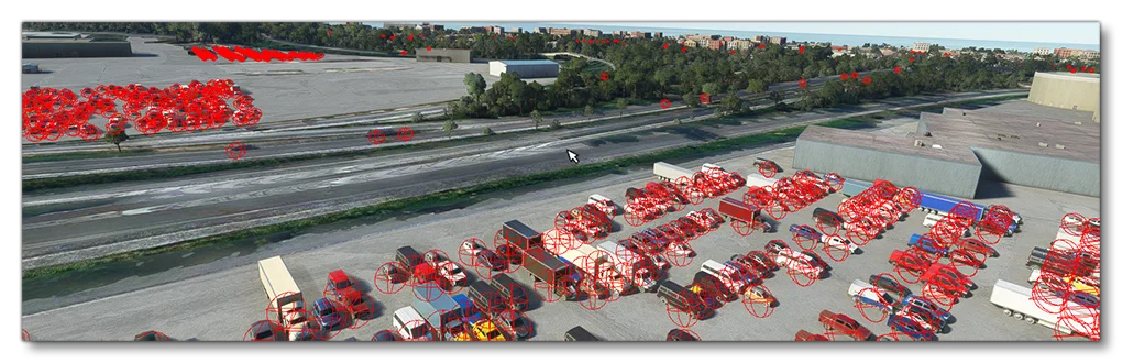 The World With Debug Road Vehicles Enabled