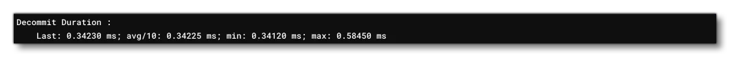 The Decommit Duration Section