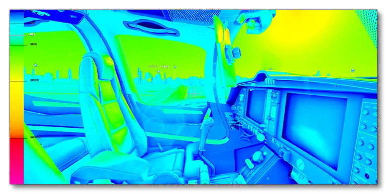 The Luminance option From The Lighting Display SubMenu