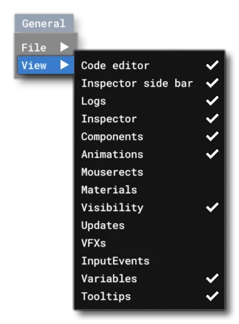 The Different View Options