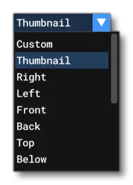 The Available Preset Camera Options