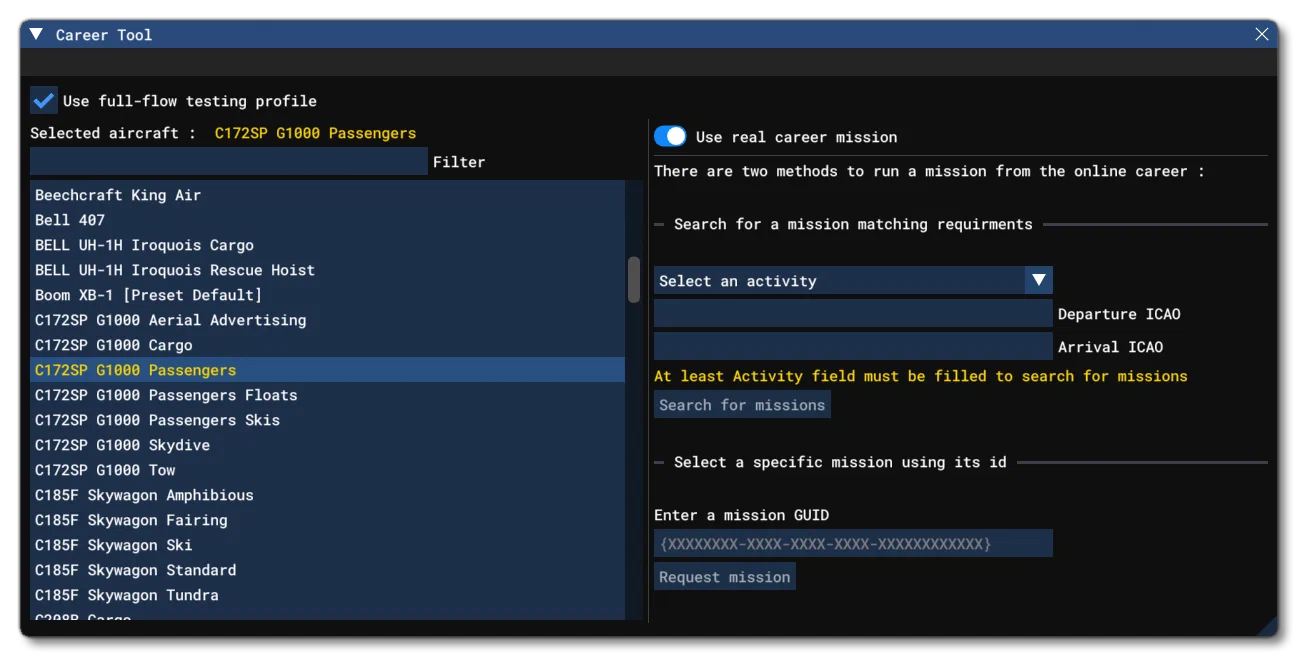 The Career Tool Window