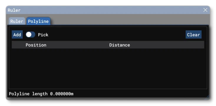 The Polyline Tab