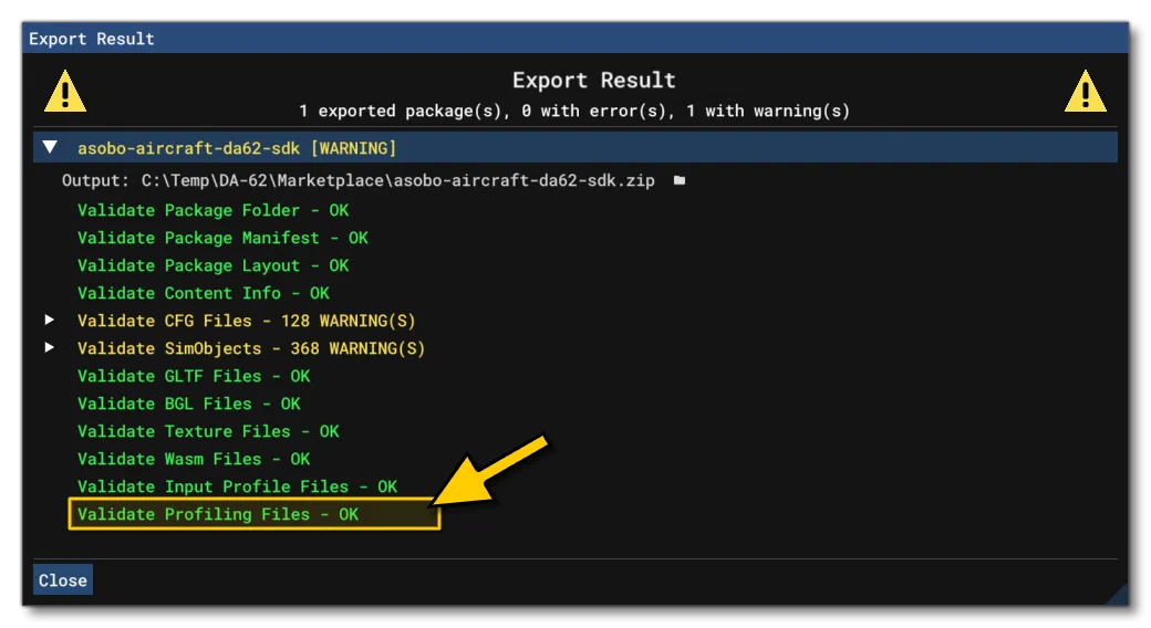 The Profiling Validation Step
