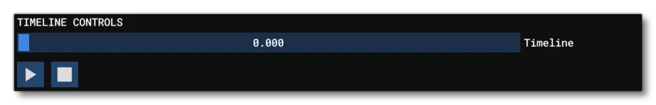 Sequence Timeline Playback Controls