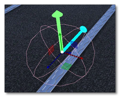 The Wireframe Sphere Showing Node Position In The Simulation