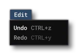 The Project Editor Edit Menu