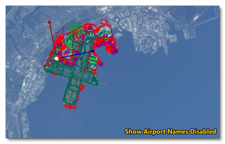 Show / Hide Airport Names