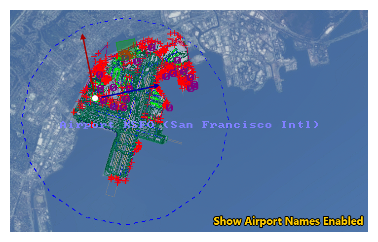 Show / Hide Airport Names