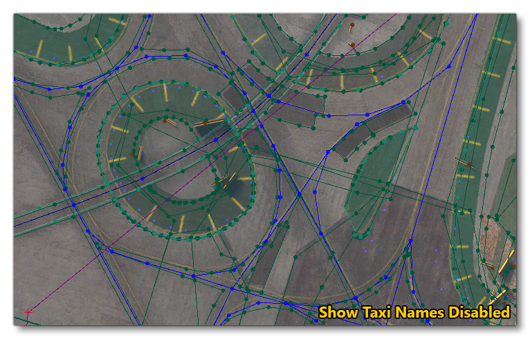 Show / Hide Taxi Names