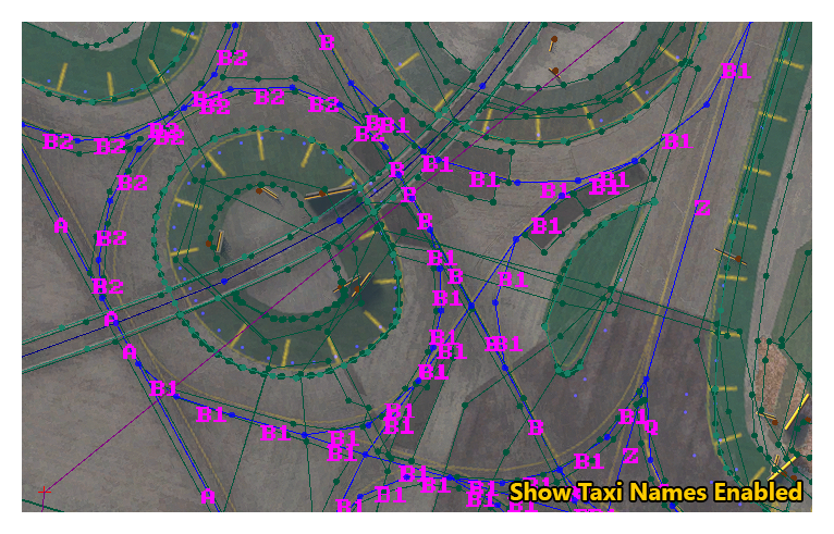 Show / Hide Taxi Names