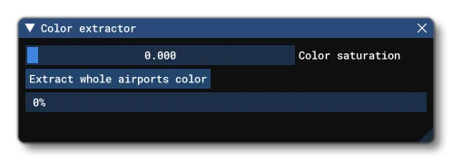 The Colour Extractor Window In The Scenery Editor