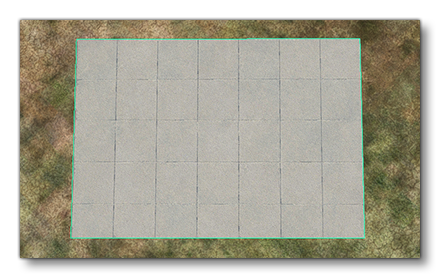 Example Showing An Apron With Ground Markings Enabled