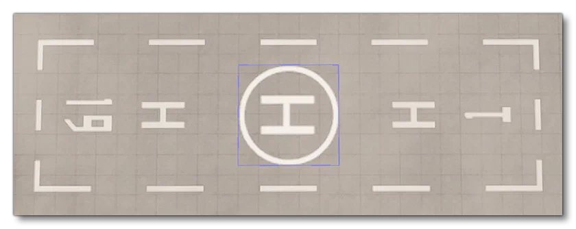 Example Of FATO Area With Runway Markings