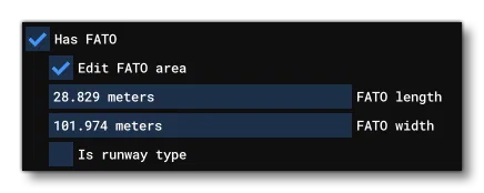 The FATO Options For A Helipad