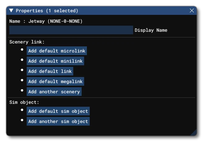 The Properties Window For A Jetway Group
