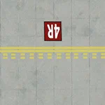 Hold Short Forward Marked Painted Line